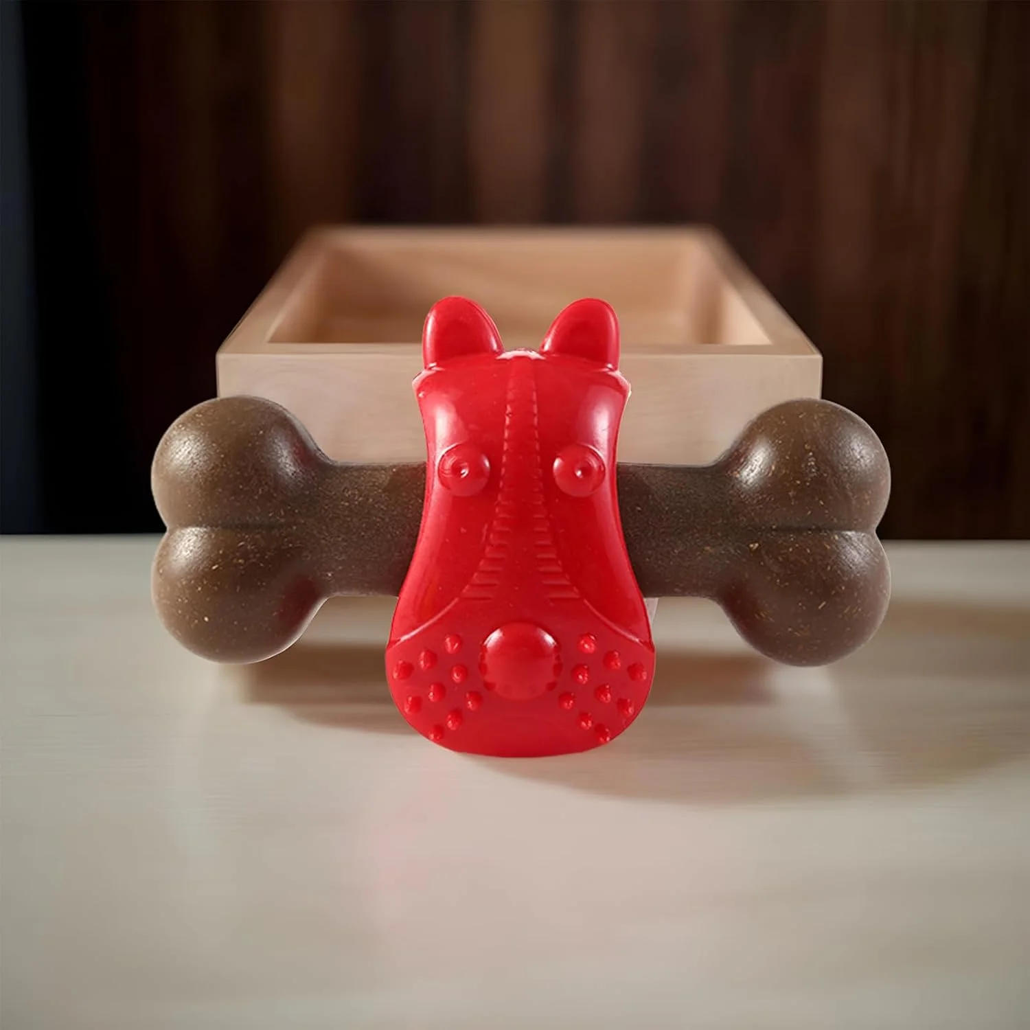 اسباب بازی جویدنی تهاجمی سگ - اسباب بازی دندانی طرح استخوان، آموزش دهنده جویدن سگ برای آموزش تغذیه، تحریک ذهنی، رفع بی حوصلگی، بازی در فضای داخلی اسباب بازی جویدنی تهاجمی سگ - اسباب بازی دندانی طرح استخوان، آموزش دهنده جویدن سگ برای آموزش تغذیه، تحریک ذهنی، رفع بی حوصلگی، بازی در فضای داخلی