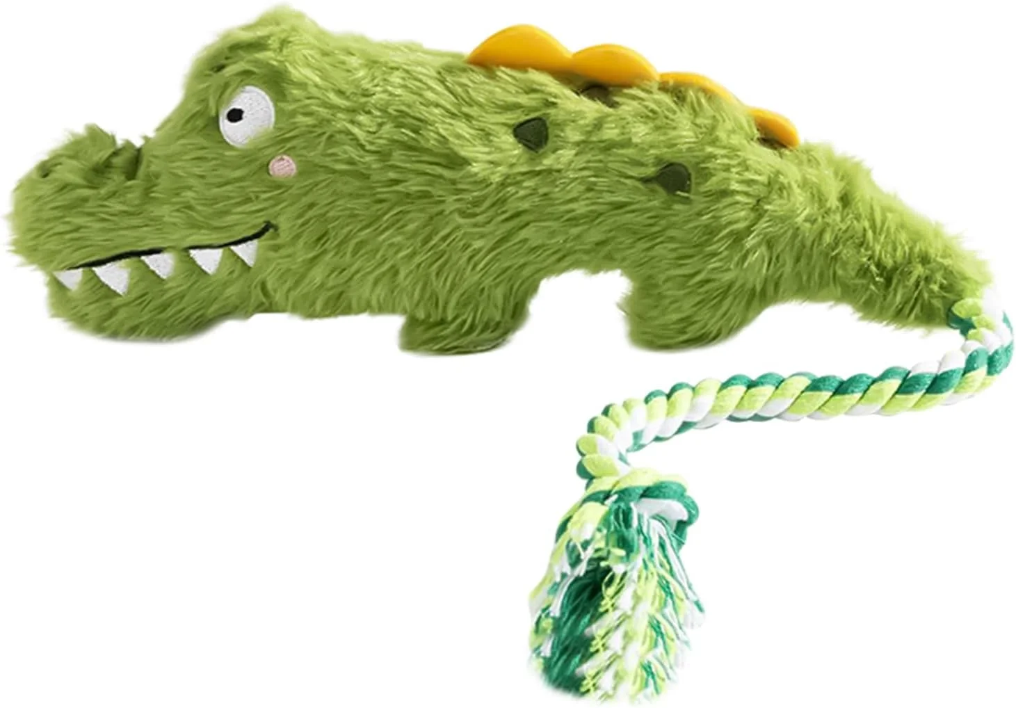 اسباب بازی های پولیشی سگ - اسباب بازی سگ به شکل تمساح، حیوان عروسکی پر شده، جیر جیر کننده، جویدنی های واقعی، نرم برای دندان درآوردن، برای آموزش، بازی در فضای داخلی، فضای باز، خانه و پارک، مناسب حیوانات خانگی