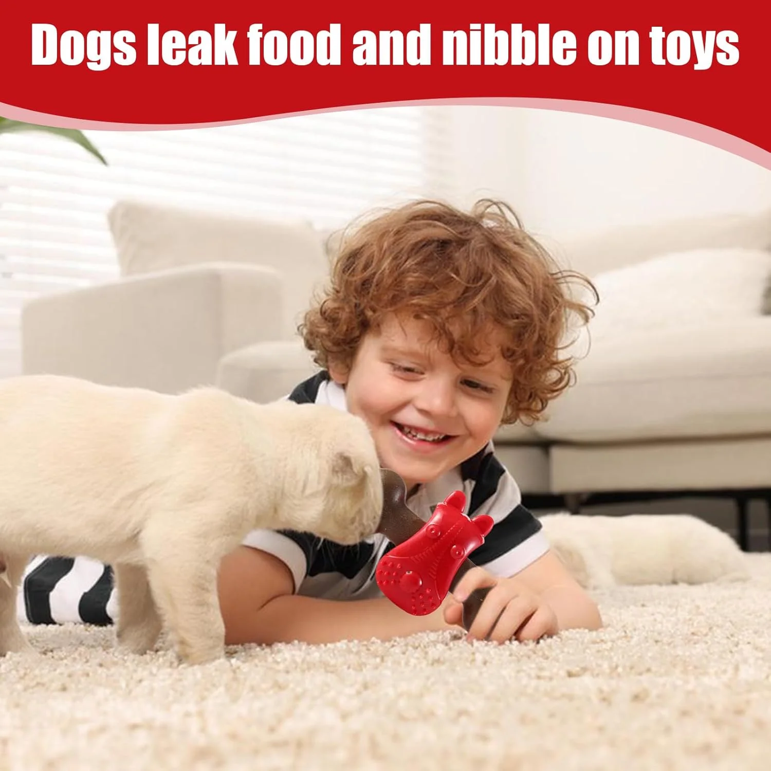 اسباب بازی جویدنی سگ | اسباب بازی دندانی طرح استخوان - اسباب بازی فکری سگ برای جویدن، تحریک ذهنی، آموزش غذا خوردن، تسکین دندان درآوردن، سرگرمی در فضای داخلی و خارجی اسباب بازی جویدنی سگ | اسباب بازی دندانی طرح استخوان - اسباب بازی فکری سگ برای جویدن، تحریک ذهنی، آموزش غذا خوردن، تسکین دندان درآوردن، سرگرمی در فضای داخلی و خارجی