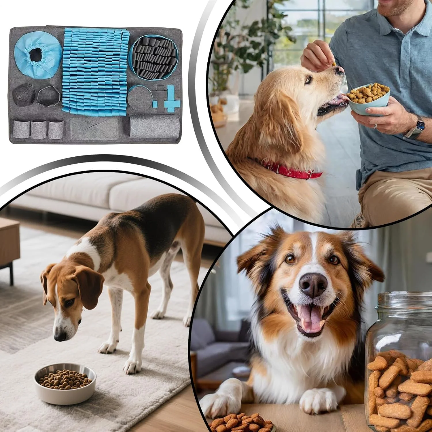 پد تغذیه سگ | اسباب بازی های پازلی پد تغذیه حیوانات خانگی، پد اسباب بازی تحریک حسی برای توله سگ ها، نژادهای بزرگ، بازی رفع خستگی در خانه، پد جستجوی حیوانات خانگی پد تغذیه سگ | اسباب بازی های پازلی پد تغذیه حیوانات خانگی، پد اسباب بازی تحریک حسی برای توله سگ ها، نژادهای بزرگ، بازی رفع خستگی در خانه، پد جستجوی حیوانات خانگی