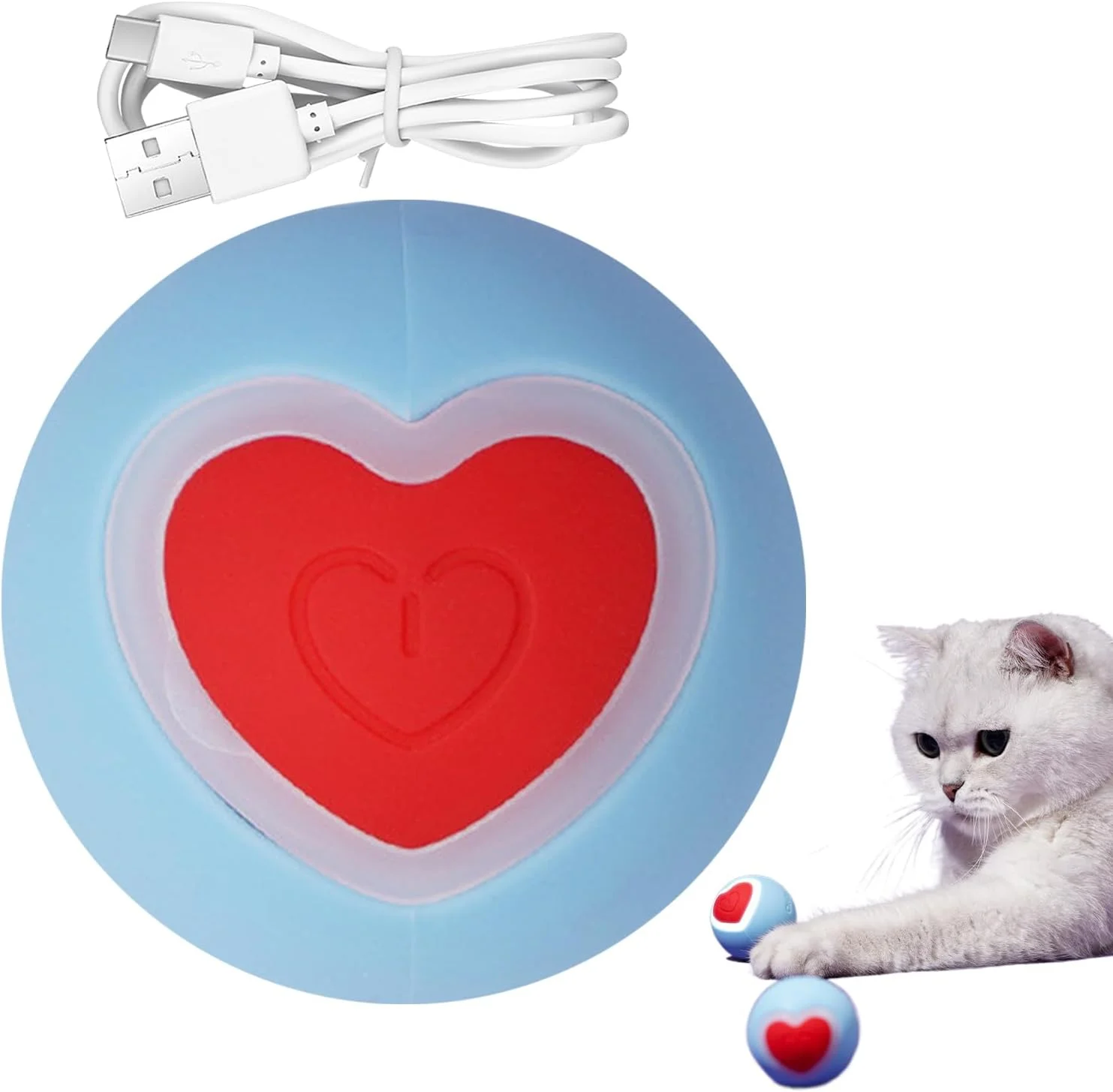 توپ جهشی برای سگ ها - اسباب بازی غلتان برای رفع بی حوصلگی حیوانات خانگی، توپ غلتان هوشمند تعاملی برای تحریک شکار و دندان درآوردن سگ ها و گربه ها، غنی سازی فعالیت در فضای داخلی و خارجی توپ جهشی برای سگ ها - اسباب بازی غلتان برای رفع بی حوصلگی حیوانات خانگی، توپ غلتان هوشمند تعاملی برای تحریک شکار و دندان درآوردن سگ ها و گربه ها، غنی سازی فعالیت در فضای داخلی و خارجی