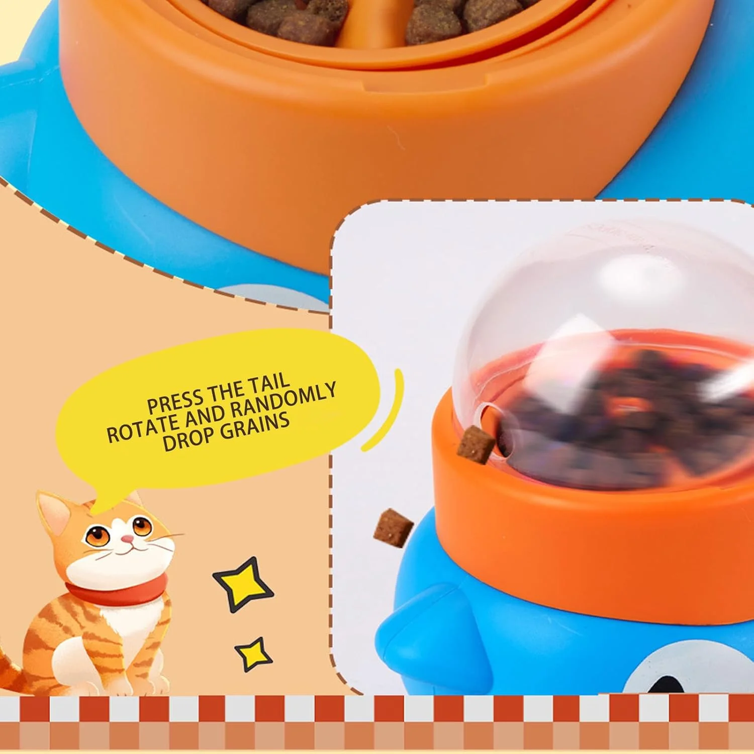 اسباب بازی پازلی سگ - فیدر غذا به شکل اردک - پخش کننده تشویقی تعاملی و محرک برای تحریک ذهنی سگ و گربه، آموزش تغذیه و رفع بی حوصلگی اسباب بازی پازلی سگ - فیدر غذا به شکل اردک - پخش کننده تشویقی تعاملی و محرک برای تحریک ذهنی سگ و گربه، آموزش تغذیه و رفع بی حوصلگی