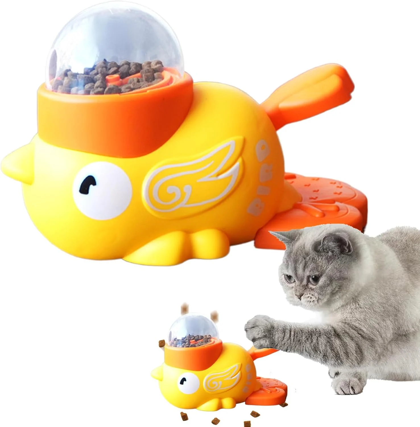 اسباب بازی پازلی برای سگ ها - فیدر تعاملی طرح اردک - فیدر پازلی تعاملی سگ و گربه برای تحریک ذهنی، آموزش تغذیه، رفع بی حوصلگی در فضای داخلی و خارجی