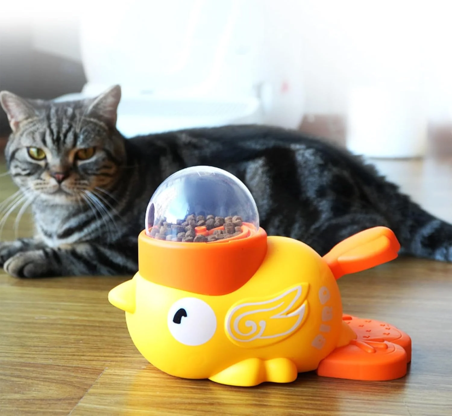 اسباب بازی پازلی برای سگ ها، طراحی اردک، محرک ذهنی - اسباب بازی پخش کننده تشویقی محرک ذهنی برای رفع بی حوصلگی سگ و گربه در فضای داخلی، بازی تعاملی در فضای باز