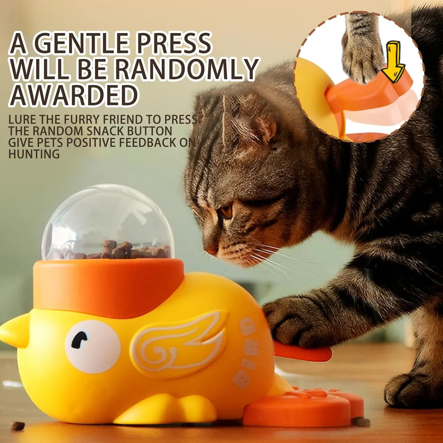 اسباب بازی پازلی برای سگ ها، طراحی اردک، محرک ذهنی - اسباب بازی پخش کننده تشویقی محرک ذهنی برای رفع بی حوصلگی سگ و گربه در فضای داخلی، بازی تعاملی در فضای باز