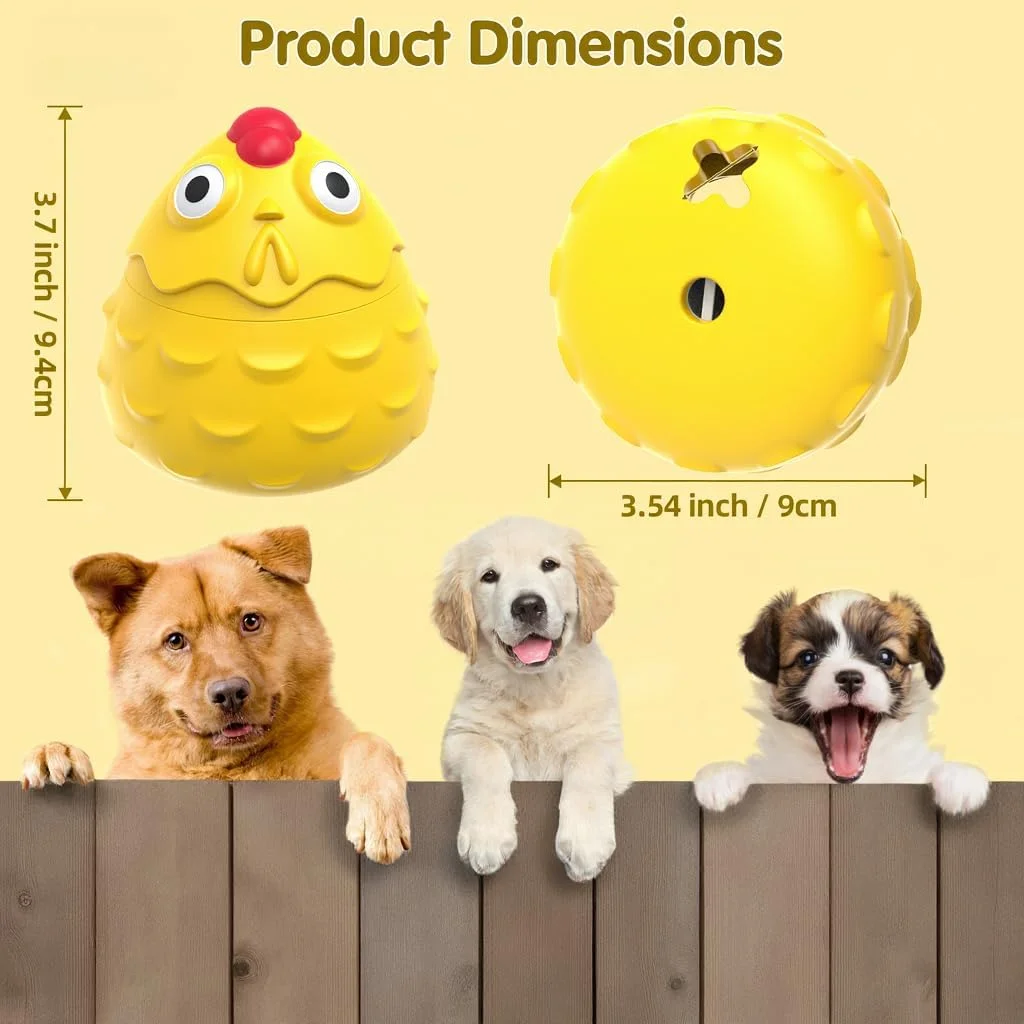 اسباب بازی سگ مرغ لاستیکی طبیعی - اسباب بازی جویدنی تعاملی پخش کننده غذا برای دندان درآوردن توله سگ و سلامت دندان - اسباب بازی های جویدنی لاستیکی بادوام برای سگ های کوچک، متوسط و بزرگ اسباب بازی سگ مرغ لاستیکی طبیعی - اسباب بازی جویدنی تعاملی پخش کننده غذا برای دندان درآوردن توله سگ و سلامت دندان - اسباب بازی های جویدنی لاستیکی بادوام برای سگ های کوچک، متوسط و بزرگ