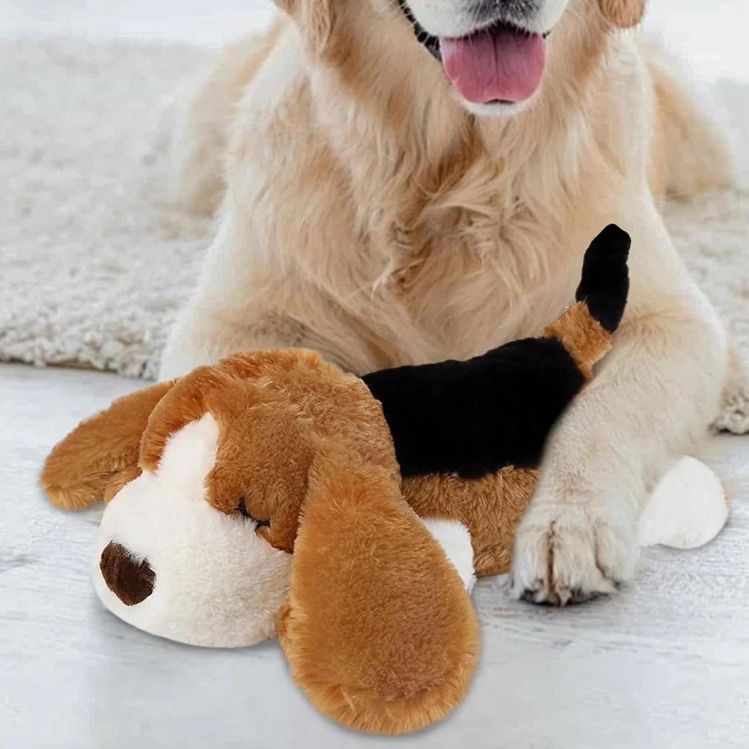 اسباب بازی ضربان قلب سگ، کمک خواب توله سگ، حیوانات عروسکی برای سگ ها | کمک نرم و راحت برای همراهی، آرامش، تحریک جویدن، رفع بی حوصلگی، حمایت از دندان درآوردن اسباب بازی ضربان قلب سگ، کمک خواب توله سگ، حیوانات عروسکی برای سگ ها | کمک نرم و راحت برای همراهی، آرامش، تحریک جویدن، رفع بی حوصلگی، حمایت از دندان درآوردن