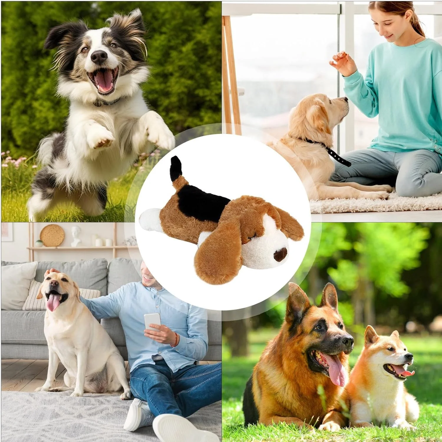 اسباب بازی ضربان قلب توله سگ - اسباب بازی های سگ مخمل خواب دار، کمک آرام بخش برای تحریک جویدن، آرامش، همراهی، دندان درآوردن، آموزش، بی حوصلگی، جدایی، بازی اسباب بازی ضربان قلب توله سگ - اسباب بازی های سگ مخمل خواب دار، کمک آرام بخش برای تحریک جویدن، آرامش، همراهی، دندان درآوردن، آموزش، بی حوصلگی، جدایی، بازی