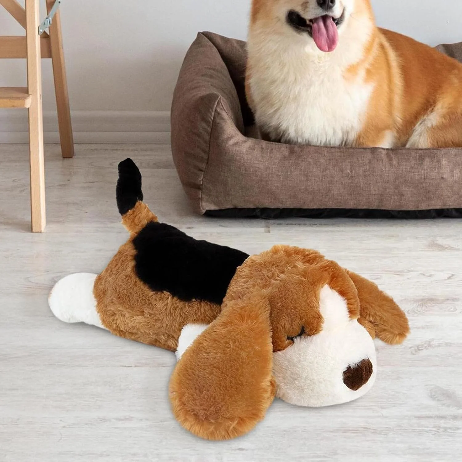 اسباب بازی ضربان قلب سگ، کمک خواب توله سگ، حیوانات عروسکی برای سگ ها | کمک نرم و راحت برای همراهی، آرامش، تحریک جویدن، رفع بی حوصلگی، حمایت از دندان درآوردن اسباب بازی ضربان قلب سگ، کمک خواب توله سگ، حیوانات عروسکی برای سگ ها | کمک نرم و راحت برای همراهی، آرامش، تحریک جویدن، رفع بی حوصلگی، حمایت از دندان درآوردن