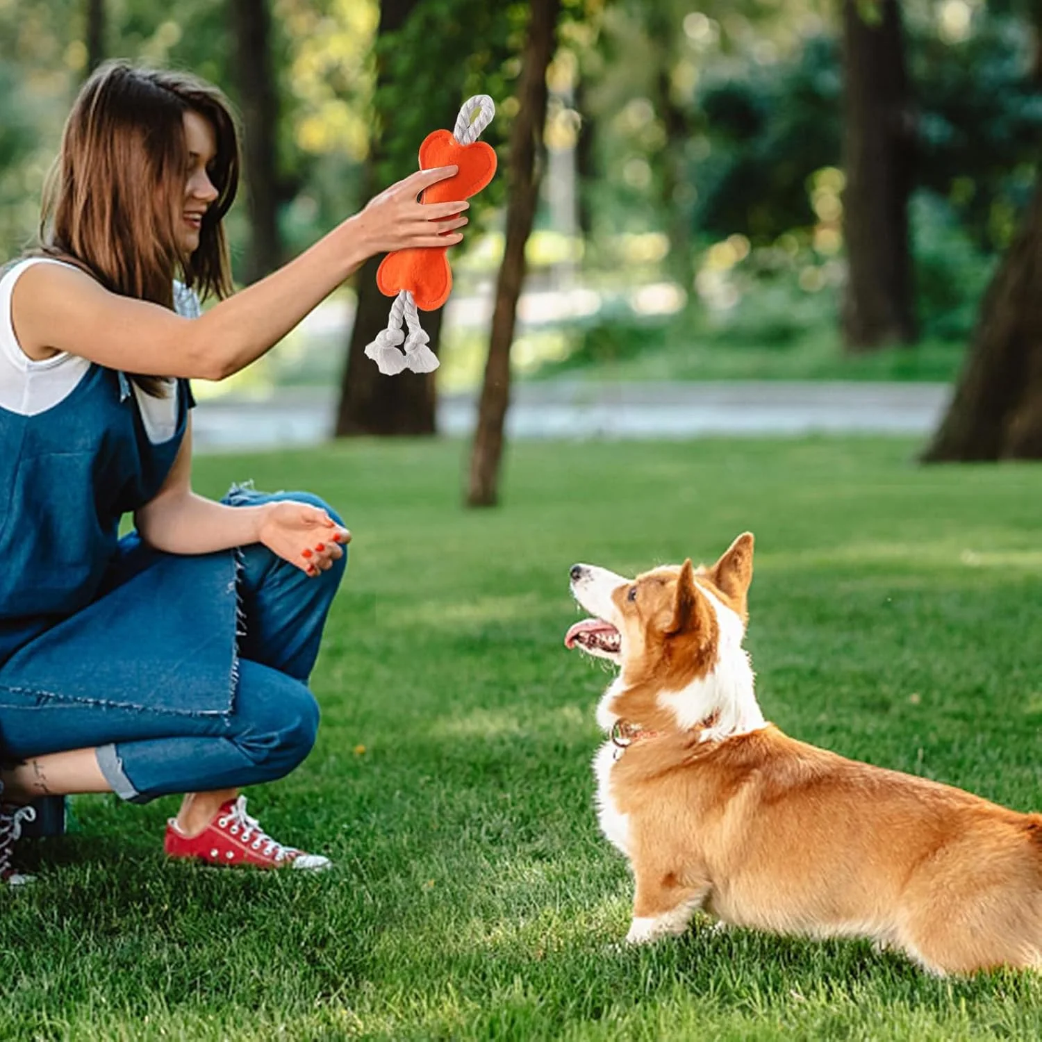 اسباب بازی طنابی سگ، اسباب بازی استخوان شکل برای تمیز کردن دندان توله سگ | طناب پنبه ای کششی تعاملی برای دندان درآوردن حیوانات خانگی کوچک، بزرگ و متوسط، مناسب برای جویدن تهاجمی توله سگ ها در داخل و خارج از منزل اسباب بازی طنابی سگ، اسباب بازی استخوان شکل برای تمیز کردن دندان توله سگ | طناب پنبه ای کششی تعاملی برای دندان درآوردن حیوانات خانگی کوچک، بزرگ و متوسط، مناسب برای جویدن تهاجمی توله سگ ها در داخل و خارج از منزل