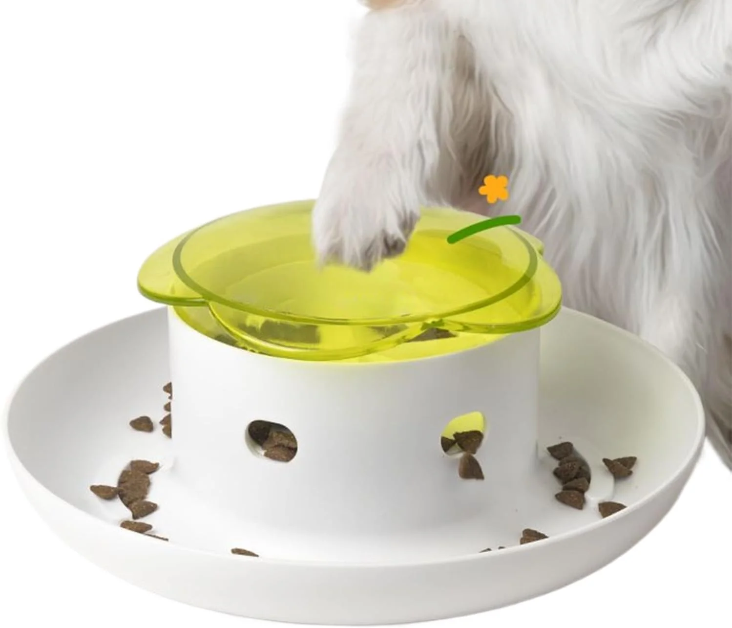 اسباب بازی پخش کننده تشویقی سگ | اسباب بازی فیدر تشویقی تعاملی گربه، دستگاه فیدر کاسه ای بازی با طراحی فشاری برای تغذیه سگ و توله سگ پرخاشگر در داخل و خارج از خانه اسباب بازی پخش کننده تشویقی سگ | اسباب بازی فیدر تشویقی تعاملی گربه، دستگاه فیدر کاسه ای بازی با طراحی فشاری برای تغذیه سگ و توله سگ پرخاشگر در داخل و خارج از خانه