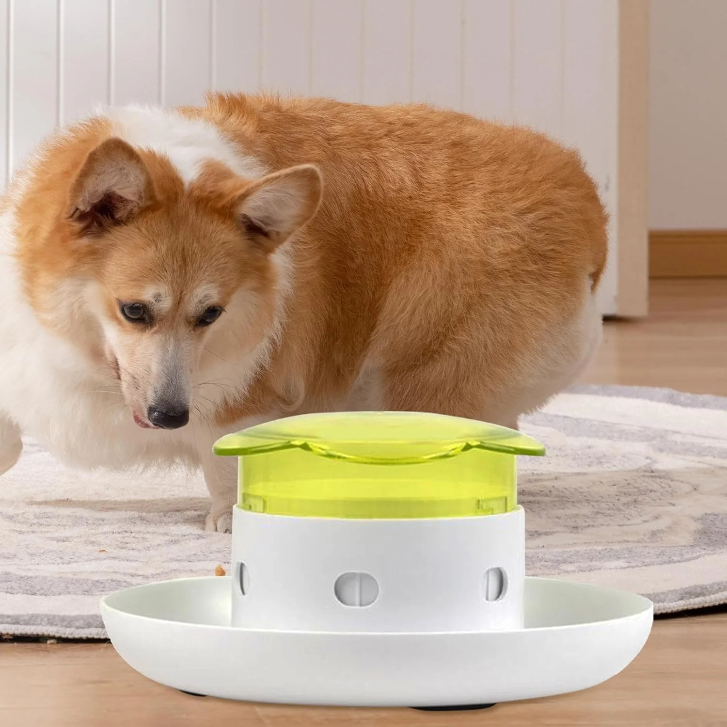 اسباب بازی پخش کننده تشویقی سگ | اسباب بازی فیدر تشویقی تعاملی گربه، دستگاه فیدر کاسه ای بازی با طراحی فشاری برای تغذیه سگ و توله سگ پرخاشگر در داخل و خارج از خانه اسباب بازی پخش کننده تشویقی سگ | اسباب بازی فیدر تشویقی تعاملی گربه، دستگاه فیدر کاسه ای بازی با طراحی فشاری برای تغذیه سگ و توله سگ پرخاشگر در داخل و خارج از خانه