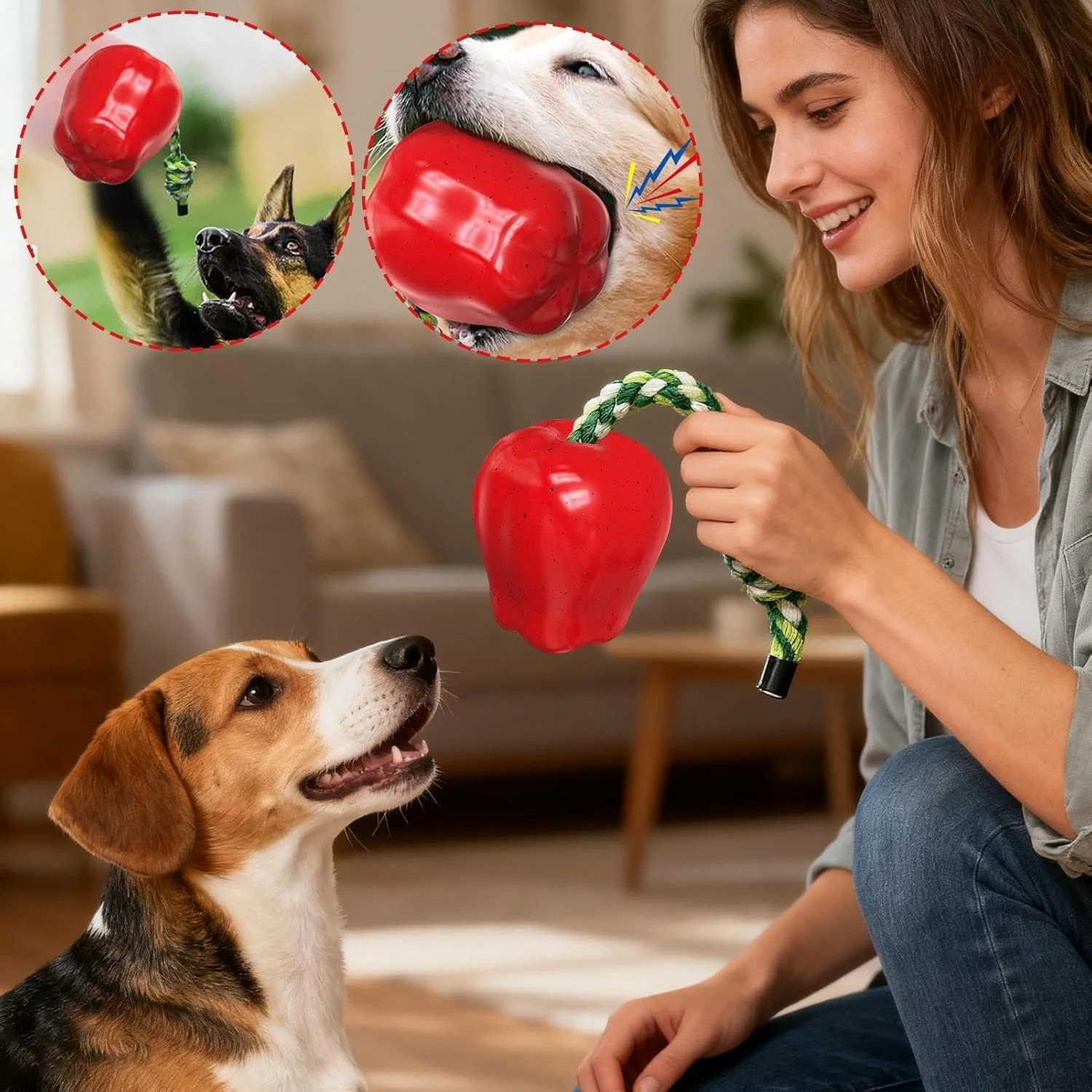 اسباب بازی های صدادار برای سگ ها، اسباب بازی میوه ای صدادار برای جویدن - اسباب بازی تعاملی جویدنی تهاجمی برای آموزش، تعقیب، دندان درآوردن، شکار، رفع بی حوصلگی در فضای باز، ساحل، استخر، داخل خانه اسباب بازی های صدادار برای سگ ها، اسباب بازی میوه ای صدادار برای جویدن - اسباب بازی تعاملی جویدنی تهاجمی برای آموزش، تعقیب، دندان درآوردن، شکار، رفع بی حوصلگی در فضای باز، ساحل، استخر، داخل خانه