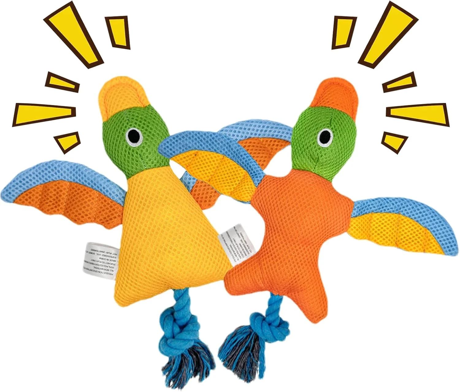 اسباب بازی های کوچک سگ با صدا - اسباب بازی های گاز گرفتن دندان پرنده | لوازم دندان درآوردن تعاملی و مقاوم با پنبه پر شده و گره طناب برای حیوانات خانگی جویدنی تهاجمی توله سگ کوچک متوسط بزرگ اسباب بازی های کوچک سگ با صدا - اسباب بازی های گاز گرفتن دندان پرنده | لوازم دندان درآوردن تعاملی و مقاوم با پنبه پر شده و گره طناب برای حیوانات خانگی جویدنی تهاجمی توله سگ کوچک متوسط بزرگ