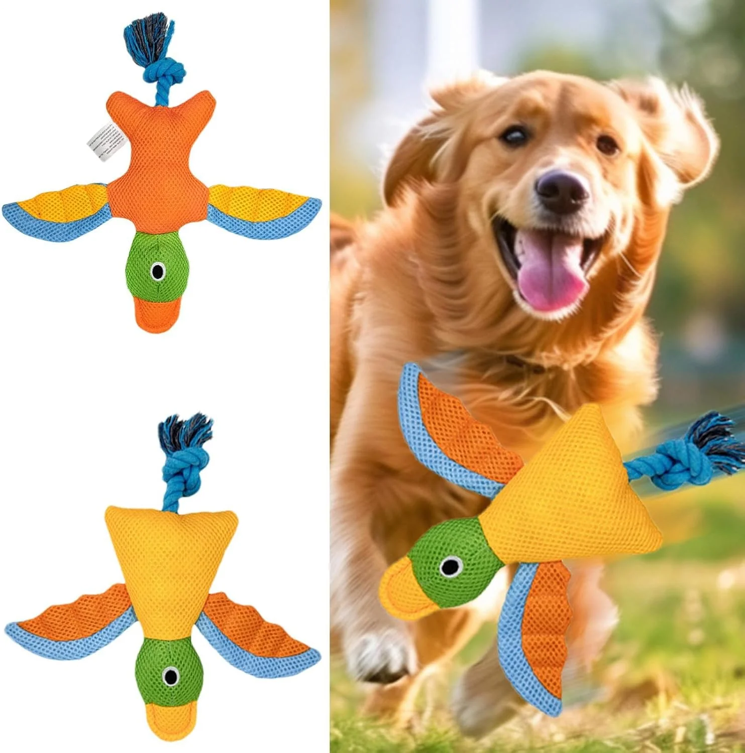 اسباب بازی های کوچک سگ، اسباب بازی های جویدنی توله سگ طرح پرنده | وسایل دندان درآوردن تعاملی با پنبه پر شده و گره طناب برای رفع بی حوصلگی سگ های جونده پرخاشگر نژاد کوچک متوسط بزرگ اسباب بازی های کوچک سگ، اسباب بازی های جویدنی توله سگ طرح پرنده | وسایل دندان درآوردن تعاملی با پنبه پر شده و گره طناب برای رفع بی حوصلگی سگ های جونده پرخاشگر نژاد کوچک متوسط بزرگ