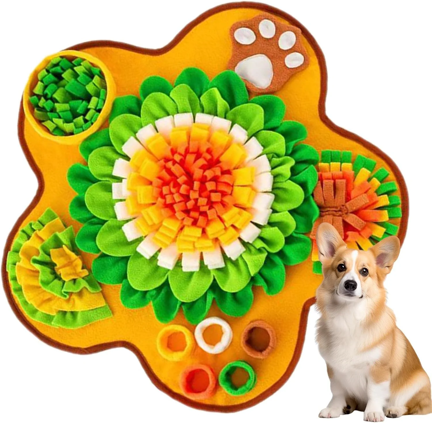 پد تغذیه سگ، پد بویایی تعاملی حیوانات خانگی، پد جستجوی غذای سگ برای تحریک ذهنی، تقویت مغز، رفع خستگی، مناسب کمپینگ، مسافرت و خانه