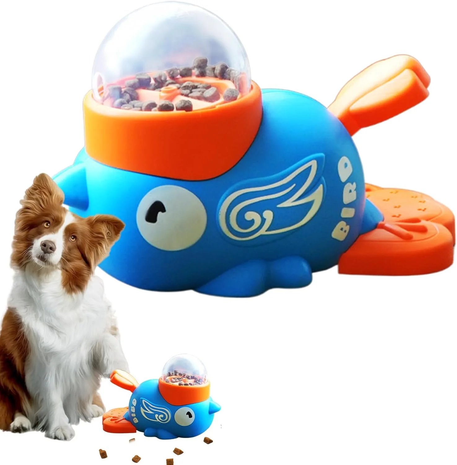 اسباب بازی پازلی برای سگ ها، فیدر غذای طرح اردک | اسباب بازی پخش کننده تشویقی محرک ذهنی برای رفع بی حوصلگی سگ و گربه در داخل خانه و بازی تعاملی در فضای باز