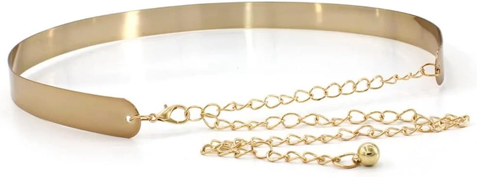 کمربند کمر فلزی قابل تنظیم Shining Diva Fashion با الهام از سلبریتی ها کمربند کمر فلزی قابل تنظیم Shining Diva Fashion با الهام از سلبریتی ها