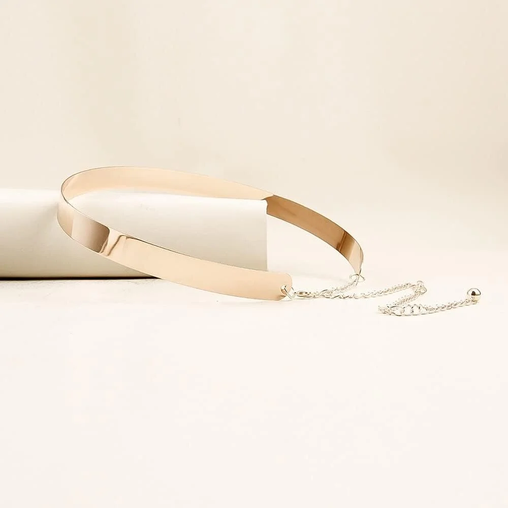 کمربند کمر فلزی قابل تنظیم Shining Diva Fashion با الهام از سلبریتی ها کمربند کمر فلزی قابل تنظیم Shining Diva Fashion با الهام از سلبریتی ها