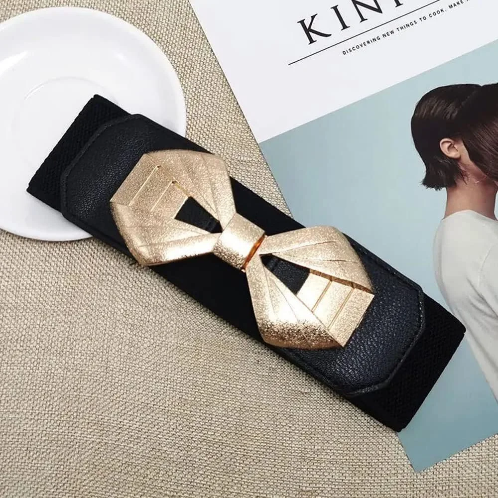 کمربند شیک و جدید زنانه Shining Diva Fashion مناسب برای لباس، شلوار جین، دامن، باسن، ساری، زنجیر شکم، استایل غربی و سنتی (مشکی) (14813wb) کمربند شیک و جدید زنانه Shining Diva Fashion مناسب برای لباس، شلوار جین، دامن، باسن، ساری، زنجیر شکم، استایل غربی و سنتی (مشکی) (14813wb)