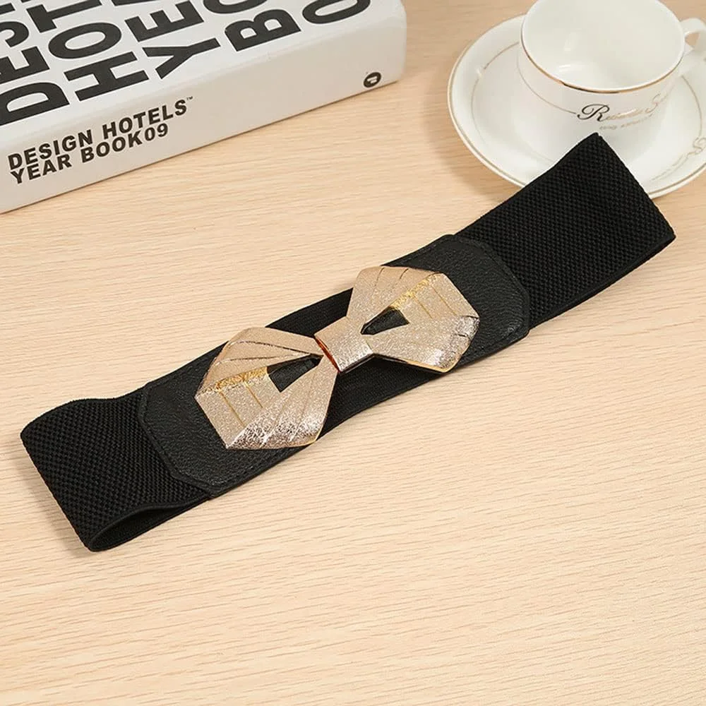 کمربند شیک و جدید زنانه Shining Diva Fashion مناسب برای لباس، شلوار جین، دامن، باسن، ساری، زنجیر شکم، استایل غربی و سنتی (مشکی) (14813wb) کمربند شیک و جدید زنانه Shining Diva Fashion مناسب برای لباس، شلوار جین، دامن، باسن، ساری، زنجیر شکم، استایل غربی و سنتی (مشکی) (14813wb)