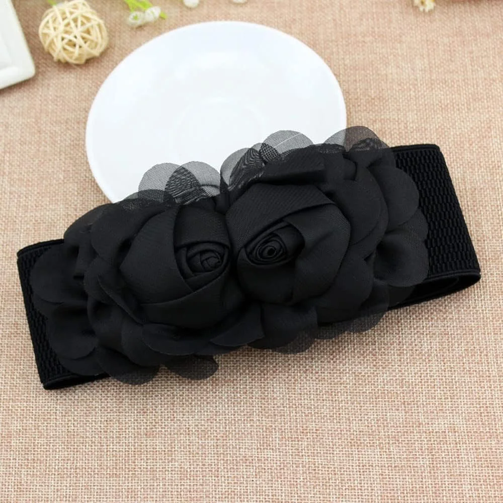 کمربند کمربند کمر کشی قابل تنظیم شیک و جدید Shining Diva Fashion برای زنان و دختران (مشکی) (14815wb)، سایز آزاد، فلزی، بدون سنگ قیمتی کمربند کمربند کمر کشی قابل تنظیم شیک و جدید Shining Diva Fashion برای زنان و دختران (مشکی) (14815wb)، سایز آزاد، فلزی، بدون سنگ قیمتی