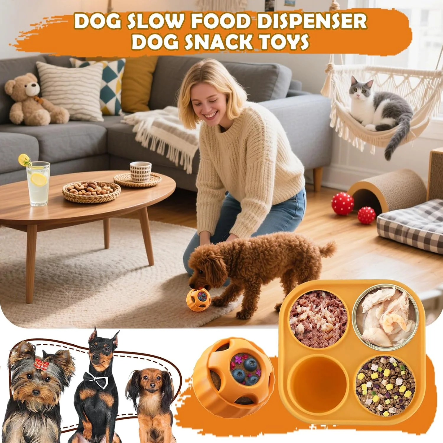 اسباب بازی های سگ با قابلیت پخش تشویقی | بازی های پازلی پخش تشویقی سگ | بازی های جویدنی غذای آهسته برای توله سگ، حیوانات خانگی کوچک و بزرگ، دندان درآوردن، تمرین، رفع خستگی و مشغول نگه داشتن آنها اسباب بازی های سگ با قابلیت پخش تشویقی | بازی های پازلی پخش تشویقی سگ | بازی های جویدنی غذای آهسته برای توله سگ، حیوانات خانگی کوچک و بزرگ، دندان درآوردن، تمرین، رفع خستگی و مشغول نگه داشتن آنها