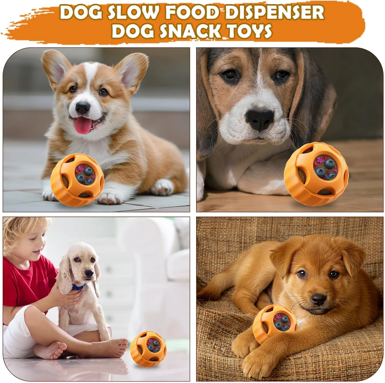 اسباب بازی تشویقی سگ | اسباب بازی های سگ، بازی های پازلی پخش کننده تشویقی - لوازم حیوانات خانگی ظرف غذا برای توله سگ های کوچک، متوسط و بزرگ، جویدن، ورزش، دندان درآوردن، آموزش، رفع خستگی و غنی سازی اسباب بازی تشویقی سگ | اسباب بازی های سگ، بازی های پازلی پخش کننده تشویقی - لوازم حیوانات خانگی ظرف غذا برای توله سگ های کوچک، متوسط و بزرگ، جویدن، ورزش، دندان درآوردن، آموزش، رفع خستگی و غنی سازی