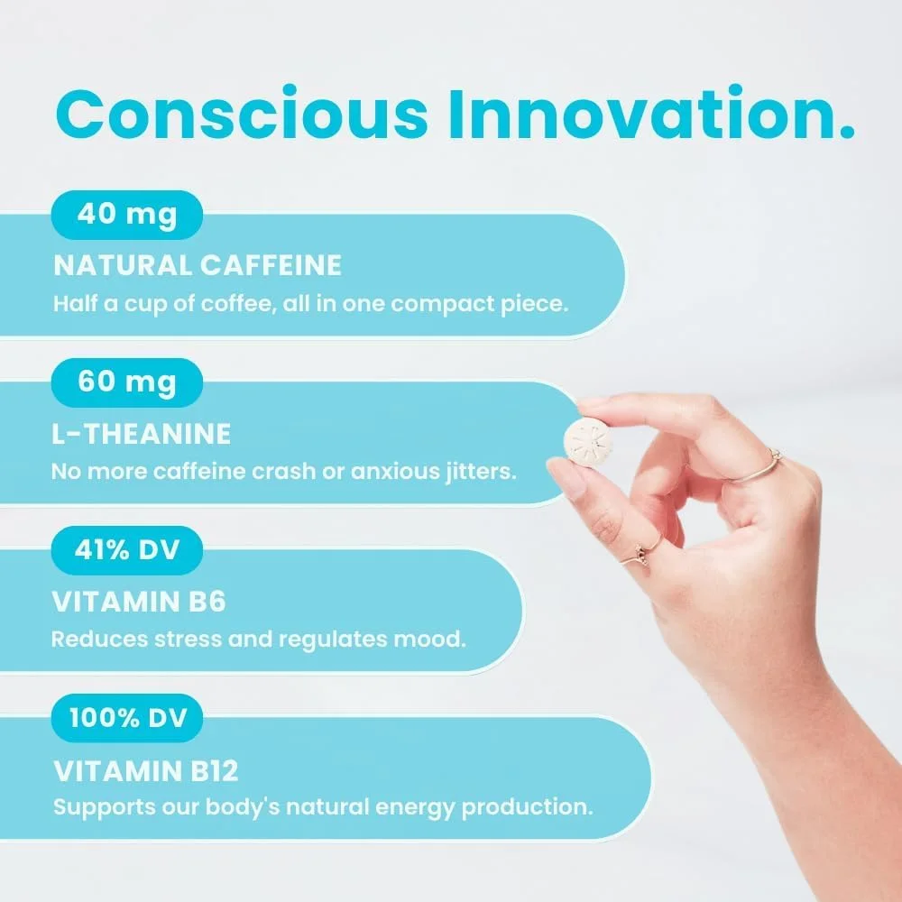 آدامس انرژی کافئین NeuroGum (90 عدد) - بدون شکر با ال-تیانین + کافئین طبیعی + ویتامین B12 و B6 - مکمل انرژی و تمرکز نوتروپیک برای زنان و مردان - کتو و وگان، طعم نعناع آدامس انرژی کافئین NeuroGum (90 عدد) - بدون شکر با ال-تیانین + کافئین طبیعی + ویتامین B12 و B6 - مکمل انرژی و تمرکز نوتروپیک برای زنان و مردان - کتو و وگان، طعم نعناع