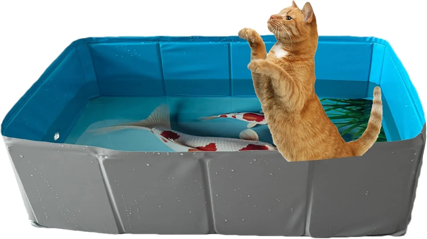 استخر بادی سگ - استخر بادی تاشو PVC مربعی برای سگ - وان حمام ضد لغزش برای حیوانات خانگی، توله سگ های کوچک، متوسط و بزرگ، گربه ها و حیوانات کوچک استخر بادی سگ - استخر بادی تاشو PVC مربعی برای سگ - وان حمام ضد لغزش برای حیوانات خانگی، توله سگ های کوچک، متوسط و بزرگ، گربه ها و حیوانات کوچک