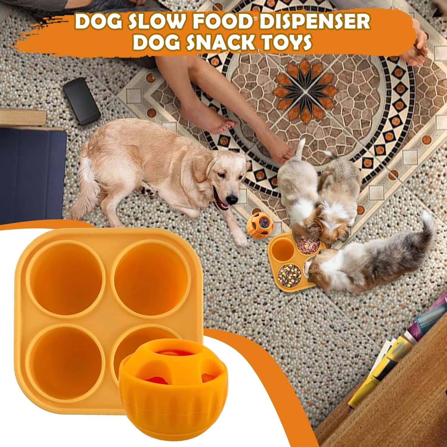 اسباب بازی پازلی تشویقی برای سگ ها | اسباب بازی های پازلی تعاملی سگ، پخش کننده تشویقی | توپ غذاده آهسته لوازم حیوانات خانگی برای نژادهای بزرگ، توله سگ های در حال دندان درآوردن، تحریک جویدن تهاجمی، سرگرم نگه داشتن آنها اسباب بازی پازلی تشویقی برای سگ ها | اسباب بازی های پازلی تعاملی سگ، پخش کننده تشویقی | توپ غذاده آهسته لوازم حیوانات خانگی برای نژادهای بزرگ، توله سگ های در حال دندان درآوردن، تحریک جویدن تهاجمی، سرگرم نگه داشتن آنها