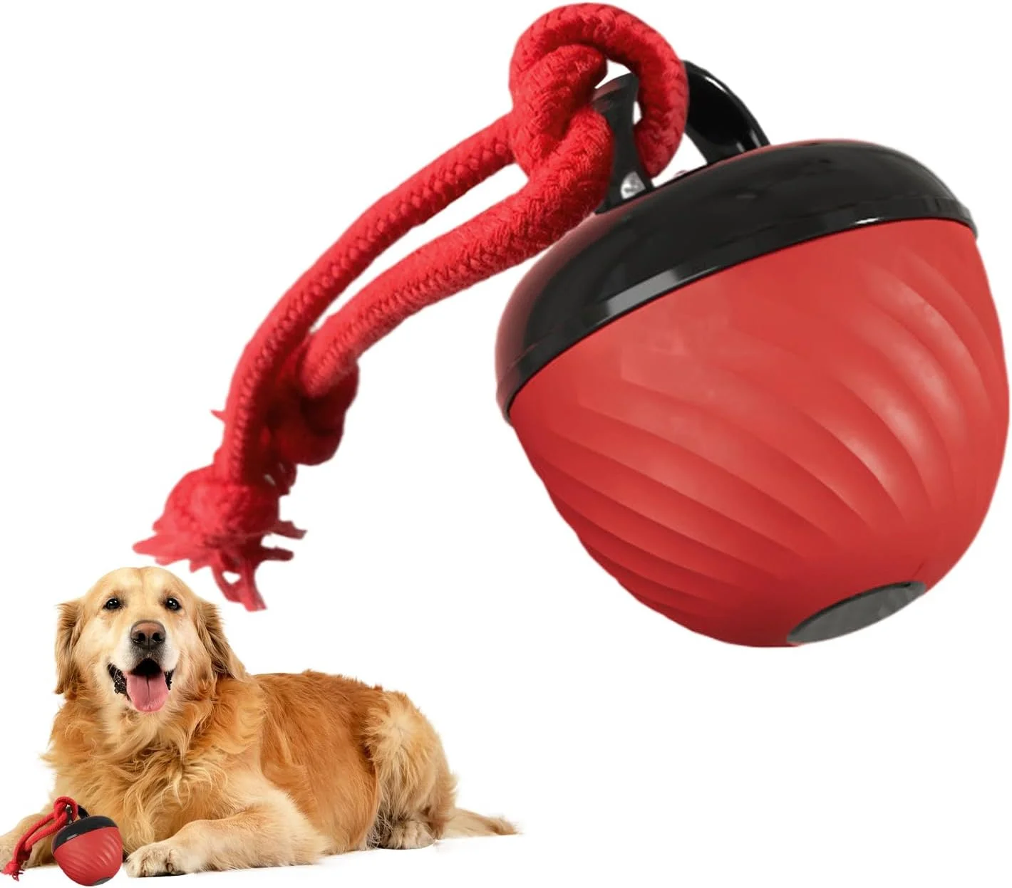 اسباب بازی توپ غلتان سگ | توپ اسباب بازی هوشمند غلتان حیوانات خانگی - 3 حالت بازی تعاملی هوشمند سگ برای دندان درآوردن، کاهش بی حوصلگی، جویدن تهاجمی، تعامل اسباب بازی توپ غلتان سگ | توپ اسباب بازی هوشمند غلتان حیوانات خانگی - 3 حالت بازی تعاملی هوشمند سگ برای دندان درآوردن، کاهش بی حوصلگی، جویدن تهاجمی، تعامل
