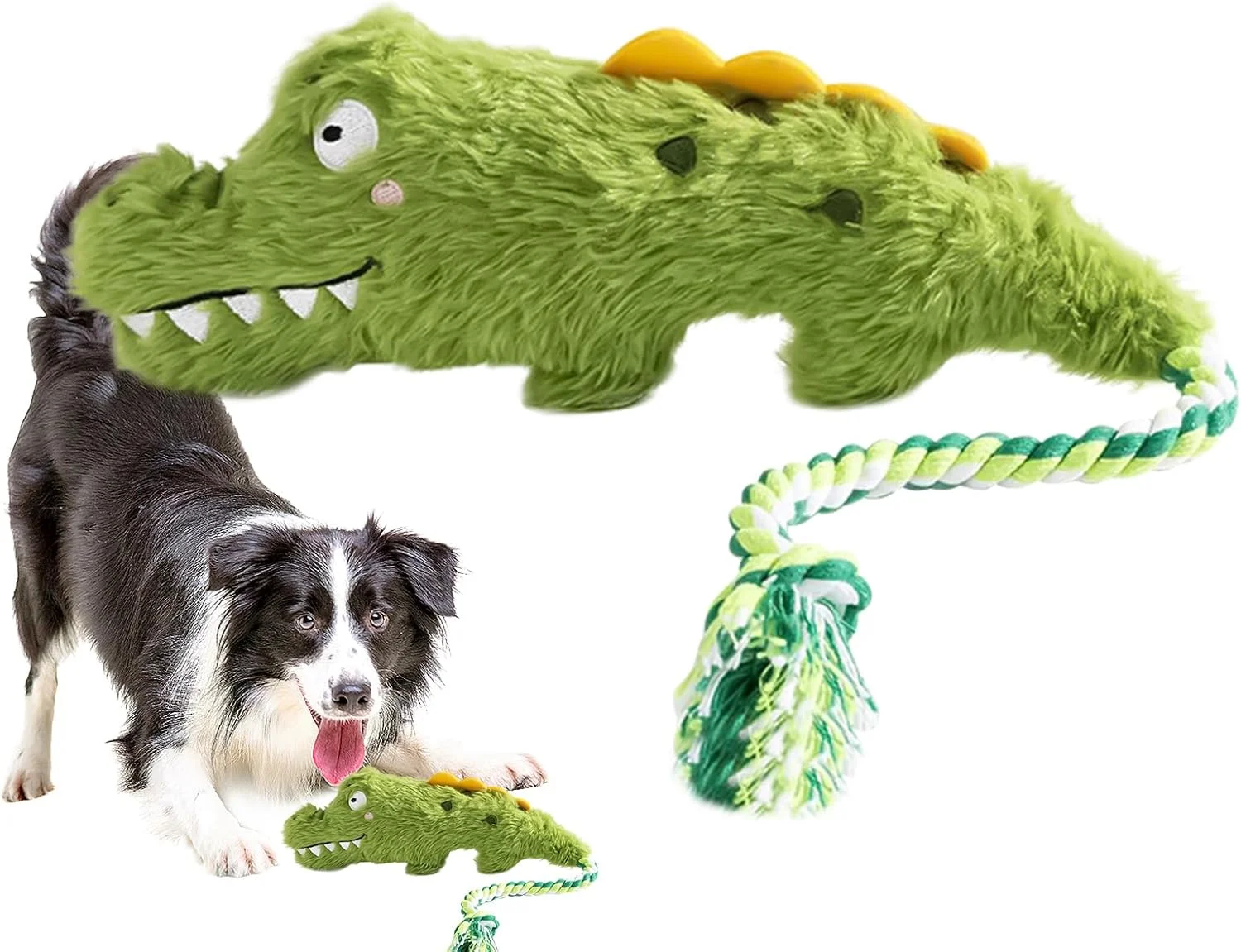 اسباب بازی سگ عروسکی - اسباب بازی سگ به شکل کروکودیل، حیوان عروسکی صدادار | جویدنی نرم و واقعی برای دندان درآوردن، مناسب برای آموزش، بازی در فضای داخلی، خارجی، خانه و پارک اسباب بازی سگ عروسکی - اسباب بازی سگ به شکل کروکودیل، حیوان عروسکی صدادار | جویدنی نرم و واقعی برای دندان درآوردن، مناسب برای آموزش، بازی در فضای داخلی، خارجی، خانه و پارک