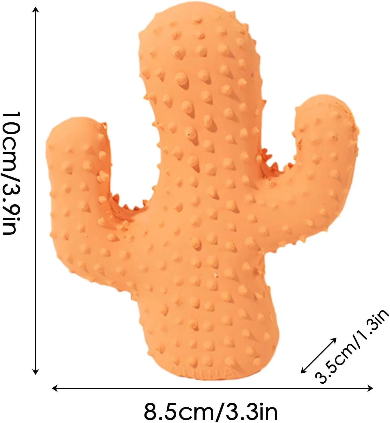 اسباب بازی جویدنی توله سگ، اسباب بازی سگ جیرجیر کننده طرح کاکتوس | اسباب بازی جویدنی تعاملی حیوانات خانگی برای تمیز کردن دندان نژادهای کوچک، متوسط و بزرگ