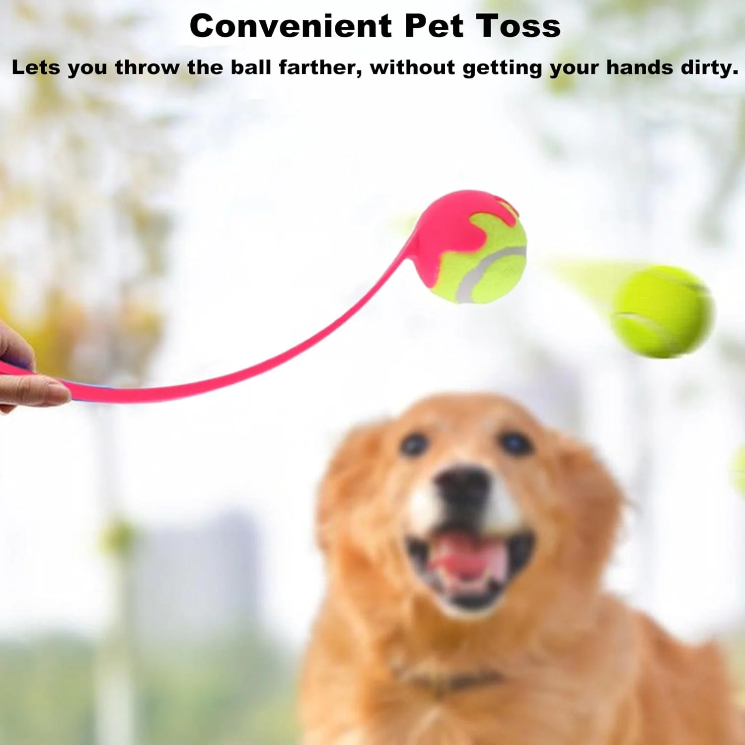 پرتاب کننده توپ سگ - پرتاب کننده توپ برای سگ های بزرگ با دسته ارگونومیک، اسباب بازی فچ برای تمرین و بازی حیوانات خانگی در حیاط، ساحل، پارک پرتاب کننده توپ سگ - پرتاب کننده توپ برای سگ های بزرگ با دسته ارگونومیک، اسباب بازی فچ برای تمرین و بازی حیوانات خانگی در حیاط، ساحل، پارک
