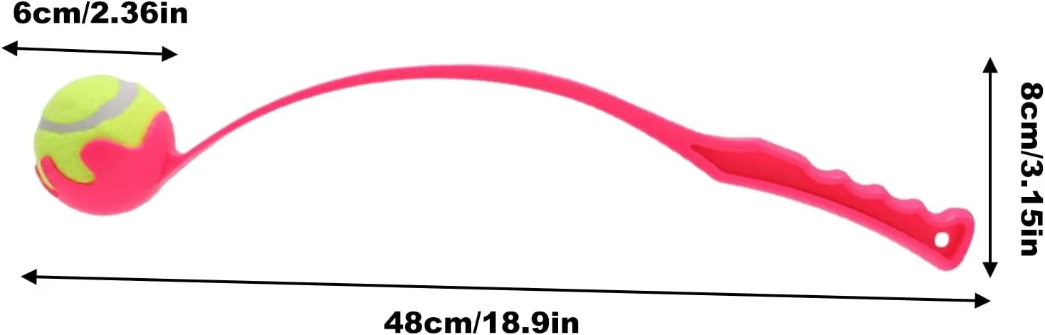 پرتاب کننده توپ سگ - پرتاب کننده توپ برای سگ های بزرگ با دسته ارگونومیک، اسباب بازی فچ برای تمرین و بازی حیوانات خانگی در حیاط، ساحل، پارک پرتاب کننده توپ سگ - پرتاب کننده توپ برای سگ های بزرگ با دسته ارگونومیک، اسباب بازی فچ برای تمرین و بازی حیوانات خانگی در حیاط، ساحل، پارک