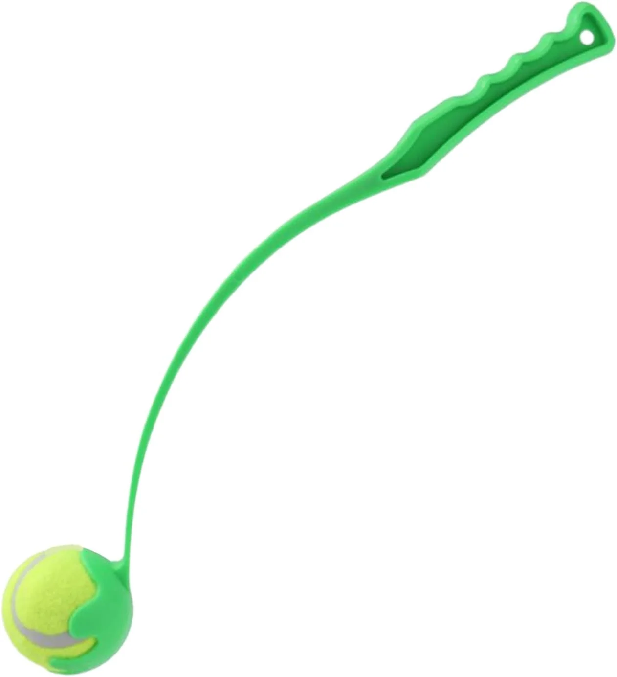 پرتاب کننده توپ تنیس | پرتاب کننده توپ برای سگ ها با دسته ارگونومیک | اسباب بازی پرتابی برای تمرین و ورزش حیوانات خانگی در حیاط، ساحل و پارک