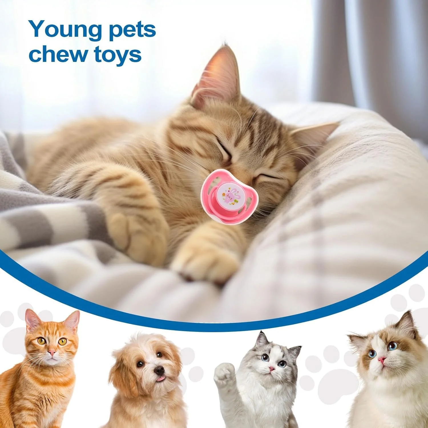 پستانک سگ | پستانک توله سگ برای دندان درآوردن - سیلیکونی با درپوش گرد و غبار برای تمرین جویدن حیوانات خانگی، رفع بی حوصلگی، رشد و بازی تعاملی پستانک سگ | پستانک توله سگ برای دندان درآوردن - سیلیکونی با درپوش گرد و غبار برای تمرین جویدن حیوانات خانگی، رفع بی حوصلگی، رشد و بازی تعاملی