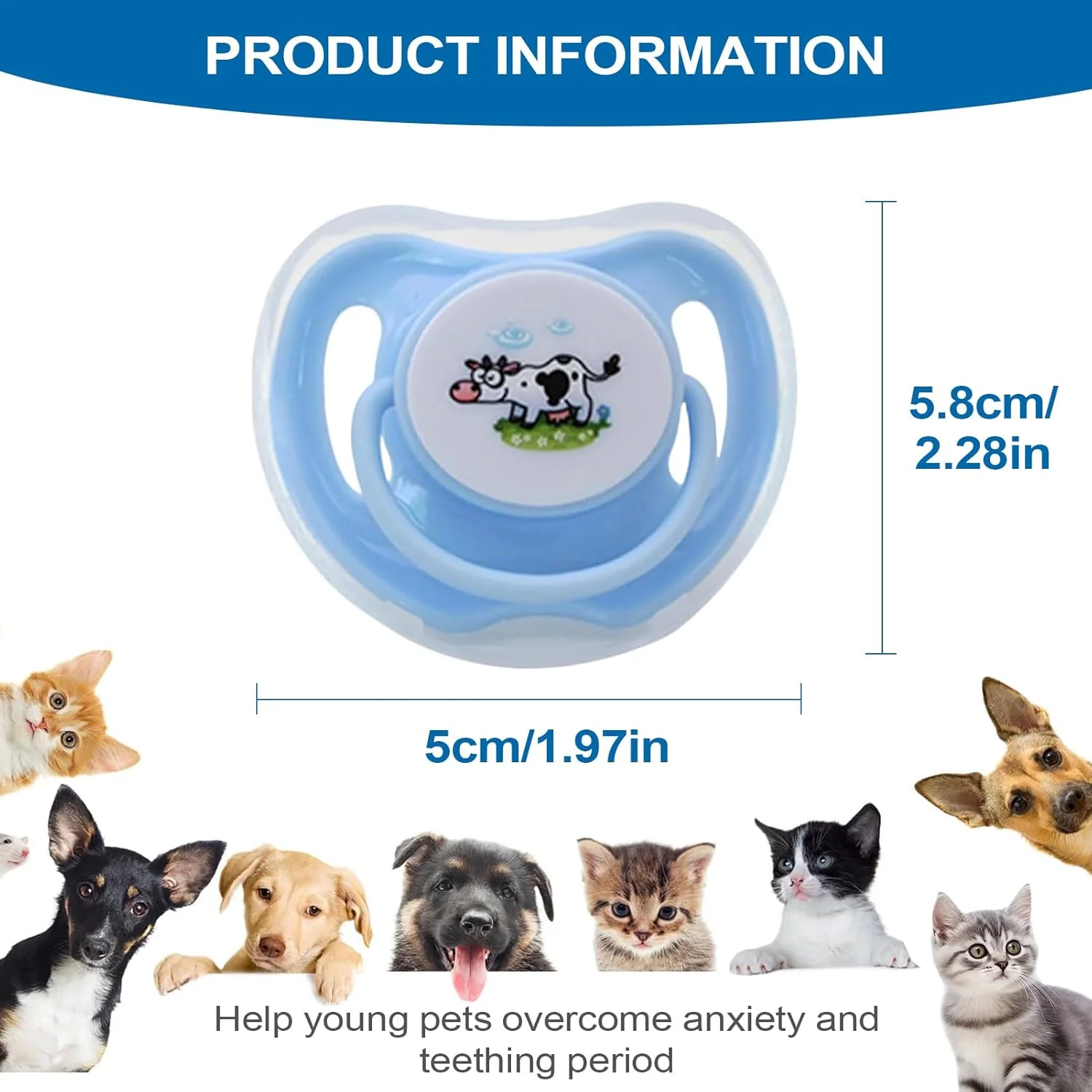 پستانک سگ | پستانک توله سگ برای دندان درآوردن - سیلیکونی با درپوش گرد و غبار برای تمرین جویدن حیوانات خانگی، رفع بی حوصلگی، رشد و بازی تعاملی پستانک سگ | پستانک توله سگ برای دندان درآوردن - سیلیکونی با درپوش گرد و غبار برای تمرین جویدن حیوانات خانگی، رفع بی حوصلگی، رشد و بازی تعاملی