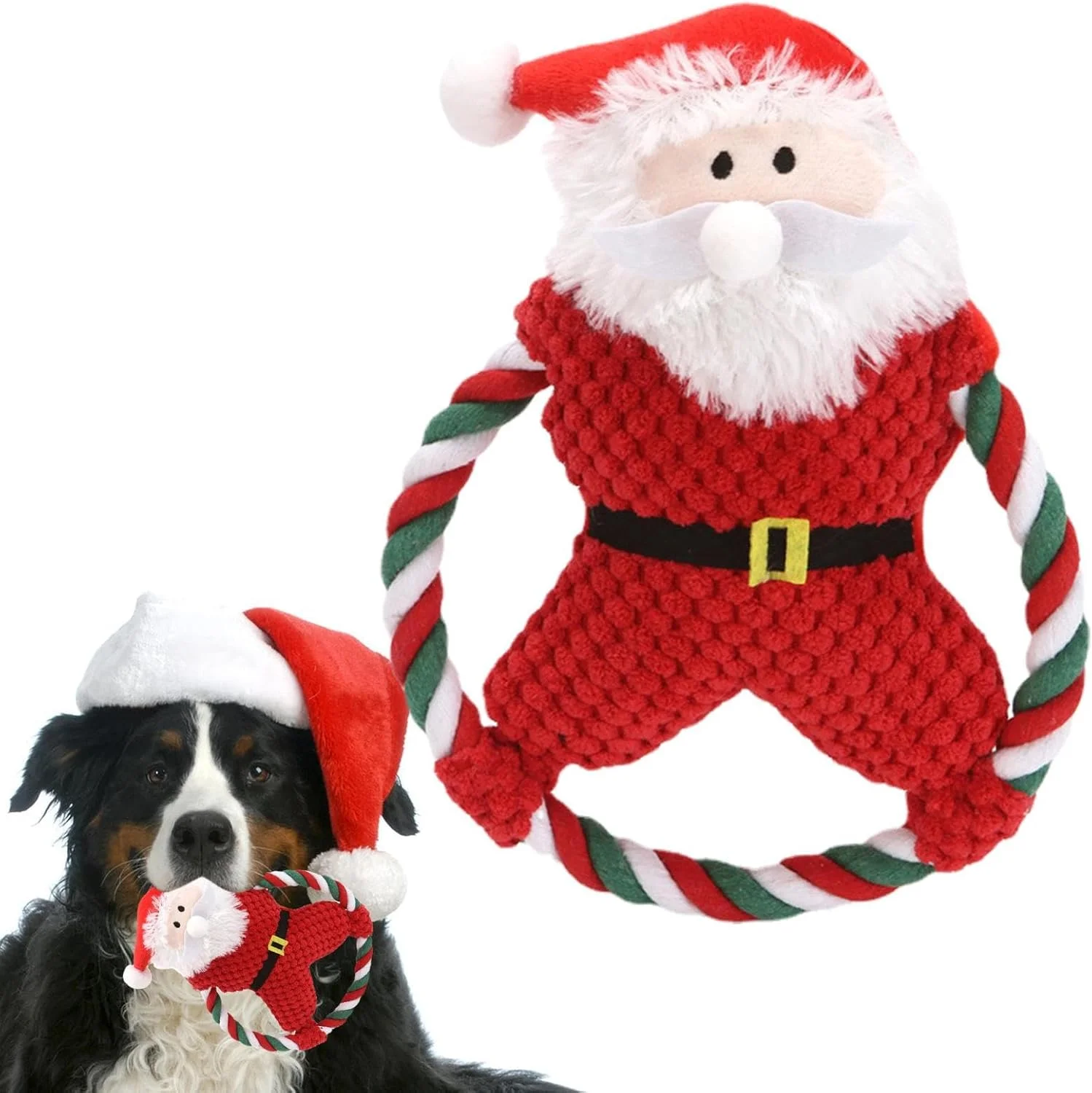 اسباب بازی های صدادار برای سگ های کوچک، اسباب بازی سگ طرح بابانوئل | عروسک دندان گیر بامزه برای نژادهای کوچک و متوسط، حیوانات خانگی مسن، فضای باز پارک، اتاق خواب، خانه و نشیمن اسباب بازی های صدادار برای سگ های کوچک، اسباب بازی سگ طرح بابانوئل | عروسک دندان گیر بامزه برای نژادهای کوچک و متوسط، حیوانات خانگی مسن، فضای باز پارک، اتاق خواب، خانه و نشیمن