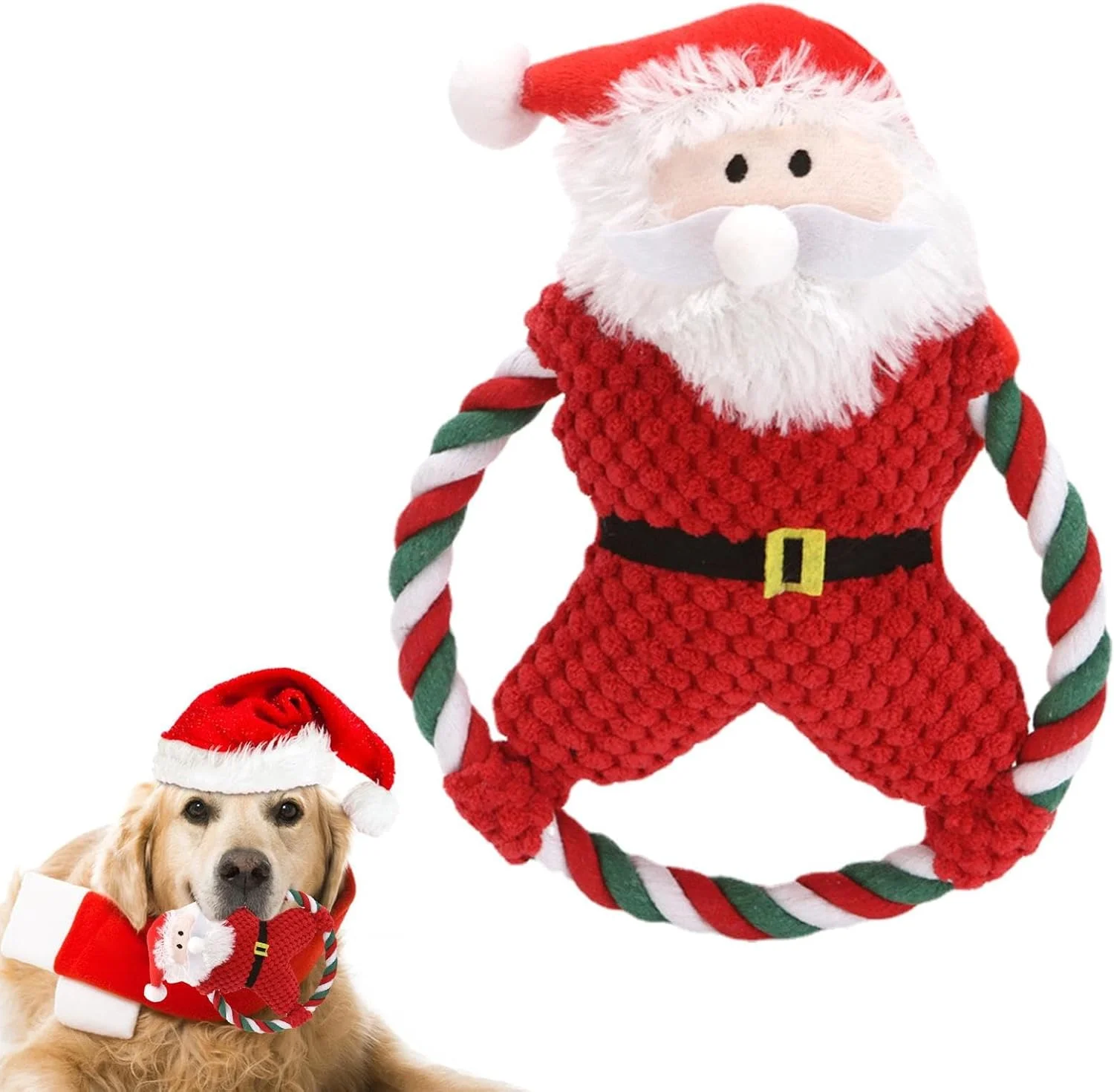 اسباب بازی سگ کریسمس - اسباب بازی سگ بابانوئل کریسمس، عروسک دندان گیر زیبا برای نژادهای کوچک و متوسط، حیوانات خانگی مسن، پارک فضای باز، اتاق خواب، خانه اسباب بازی سگ کریسمس - اسباب بازی سگ بابانوئل کریسمس، عروسک دندان گیر زیبا برای نژادهای کوچک و متوسط، حیوانات خانگی مسن، پارک فضای باز، اتاق خواب، خانه