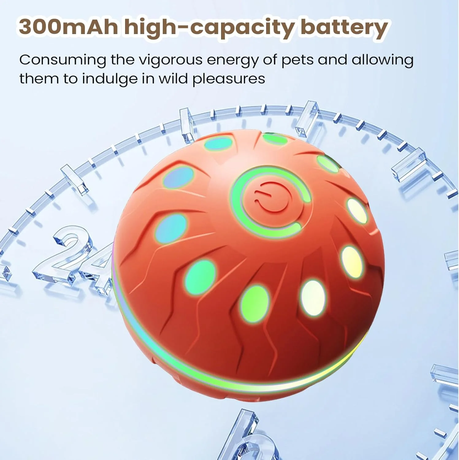 توپ بازی تعاملی سگ - اسباب بازی های تعاملی توپ سگ اتوماتیک | بازی های جویدنی دندانی شارژی برای تمرین و تحریک حیوانات خانگی با جویدن تهاجمی کوچک و متوسط