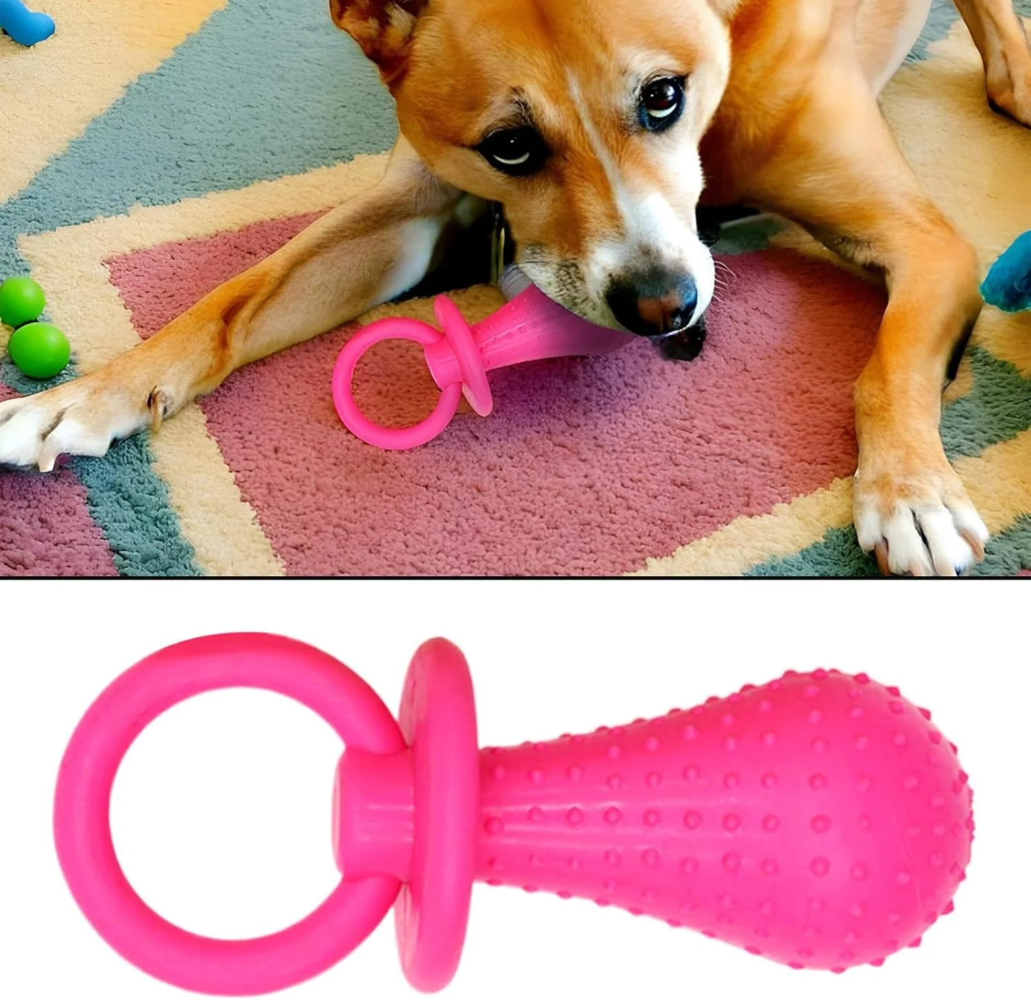 پستانک سگ، اسباب بازی جویدنی پستانک شیردهی تقلبی | دندان گیر آرام بخش تعاملی ایمن برای بازی دندان های آسیاب حیوانات خانگی برای خوابگاه، مسافرت، داخل خانه، خارج از خانه، پارک خانگی پستانک سگ، اسباب بازی جویدنی پستانک شیردهی تقلبی | دندان گیر آرام بخش تعاملی ایمن برای بازی دندان های آسیاب حیوانات خانگی برای خوابگاه، مسافرت، داخل خانه، خارج از خانه، پارک خانگی