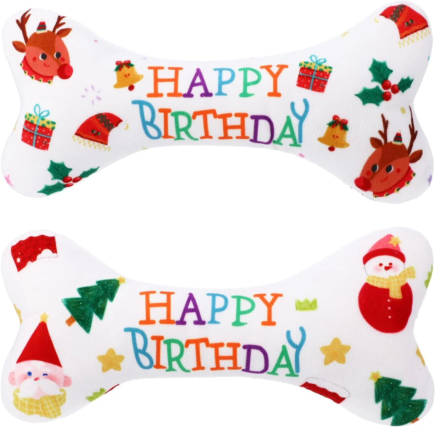 پک 2 عددی اسباب بازی استخوان سگ برای تولد و کریسمس، اسباب بازی پولیشی سگ، اسباب بازی غضروفی تولد سگ برای سگ های کوچک و متوسط پک 2 عددی اسباب بازی استخوان سگ برای تولد و کریسمس، اسباب بازی پولیشی سگ، اسباب بازی غضروفی تولد سگ برای سگ های کوچک و متوسط