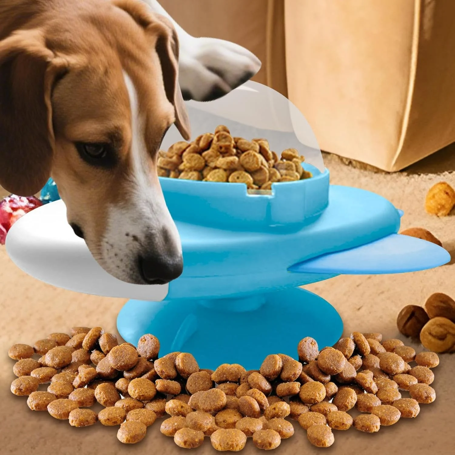 اسباب بازی تشویقی سگ - اسباب بازی های پخش کننده غذا برای مشغول نگه داشتن سگ ها، پخش کننده غذای تشویقی حیوانات خانگی برای تحریک مغز، غنی سازی شناختی، تحریک ذهنی، بازی، رفع بی حوصلگی و سرگرمی