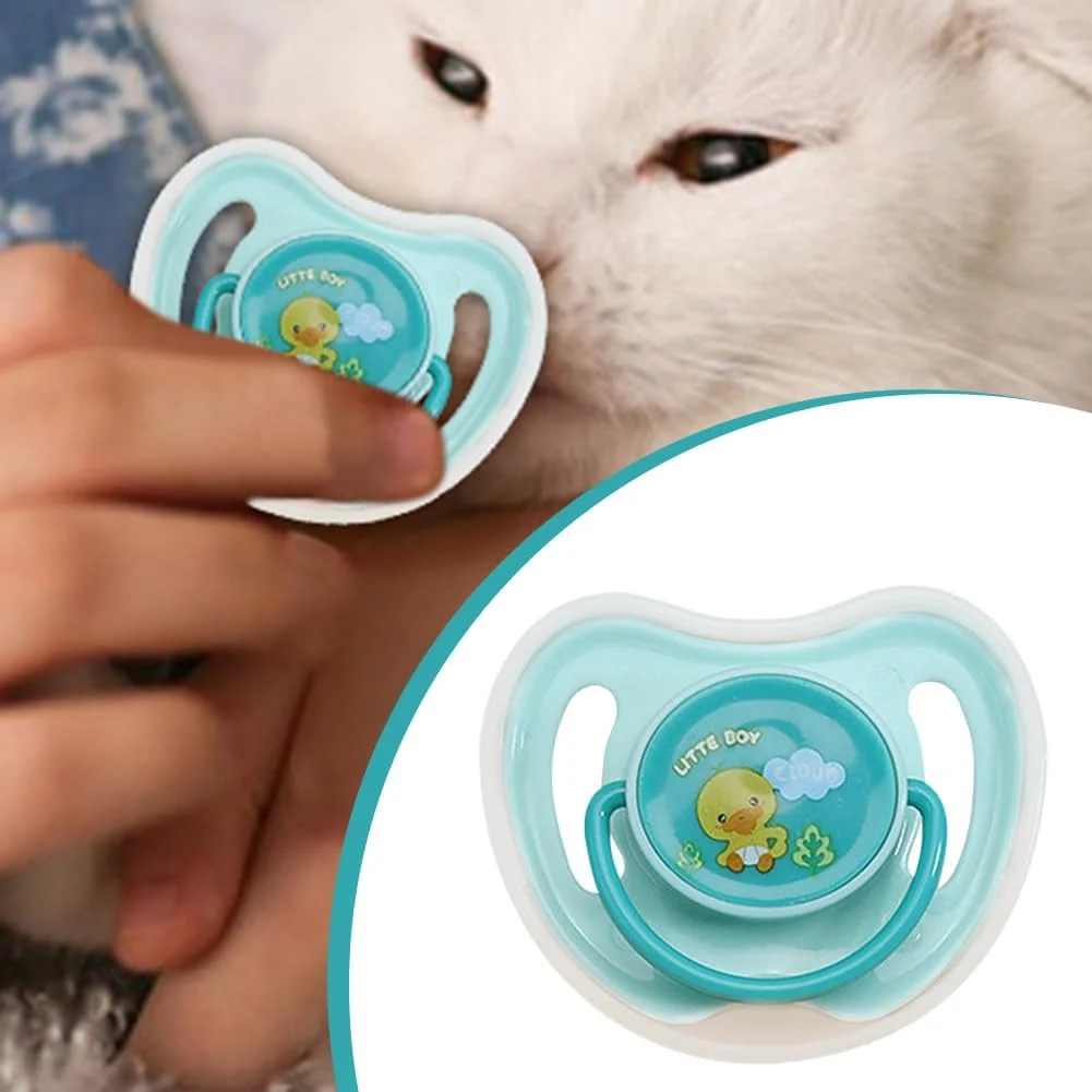 پستانک دندان گیر سگ - پستانک های جویدنی آرامش بخش بچه گربه | اسباب بازی دندان گیر سیلیکونی راه حل های مکیدن حیوانات خانگی برای گربه ها و سگ های کوچک مناسب برای خانه و مسافرت