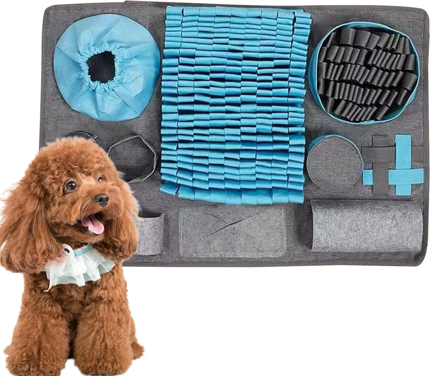 پد بویایی سگ - اسباب بازی پازلی پد بویایی توله سگ | اسباب بازی پد تحریک کننده برای بازی، جستجو، سرگرمی، گربه ها، توله سگ ها، نژادهای بزرگ، حیوانات خانگی، داخل خانه