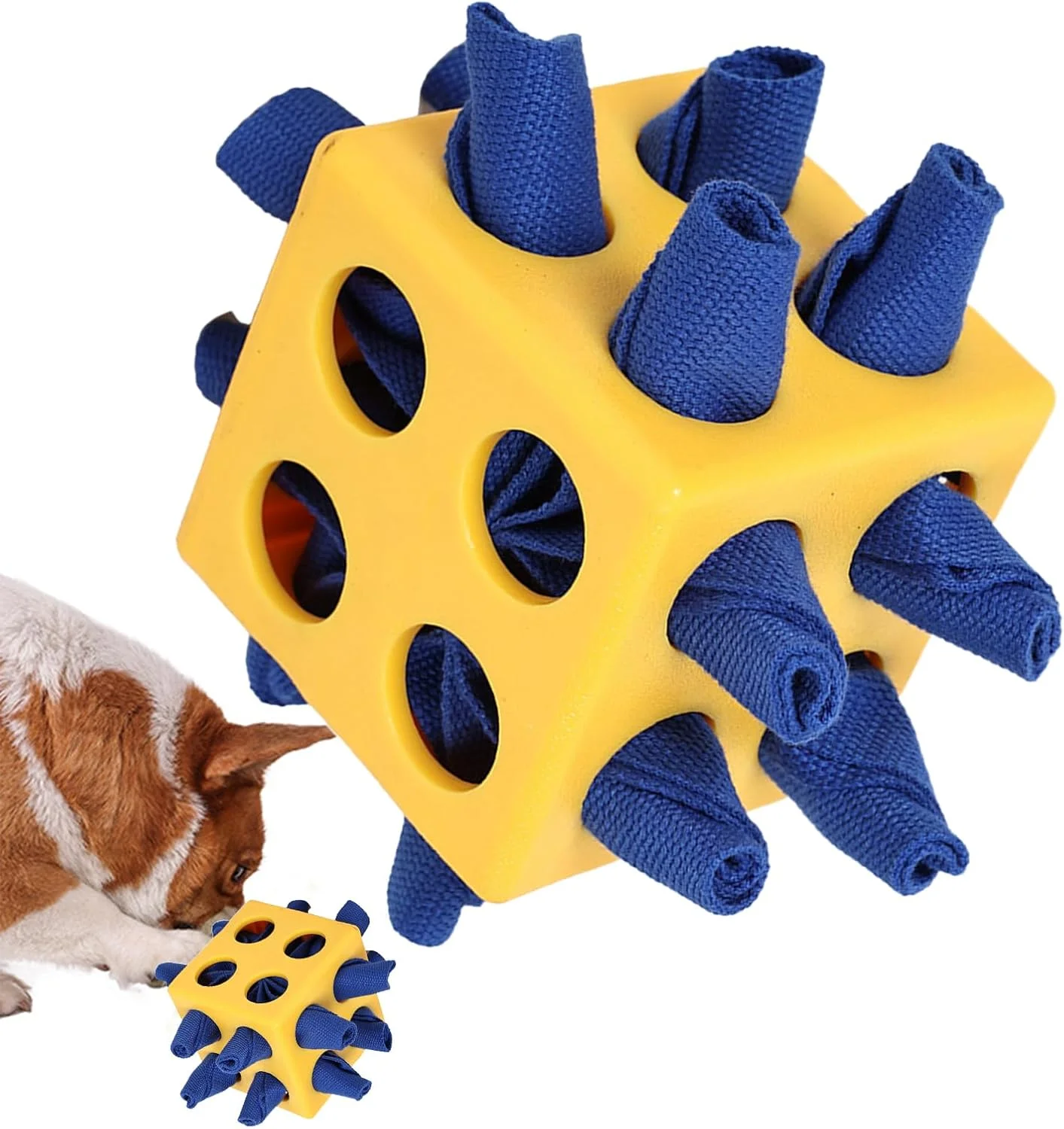 توپ پازلی غذا برای سگ - پخش کننده تشویقی توله سگ، اسباب بازی پازلی آهسته خوراک سگ، اسباب بازی تحریک ذهنی حیوان خانگی برای کاهش استرس، آموزش در فضای داخلی و خارجی توپ پازلی غذا برای سگ - پخش کننده تشویقی توله سگ، اسباب بازی پازلی آهسته خوراک سگ، اسباب بازی تحریک ذهنی حیوان خانگی برای کاهش استرس، آموزش در فضای داخلی و خارجی