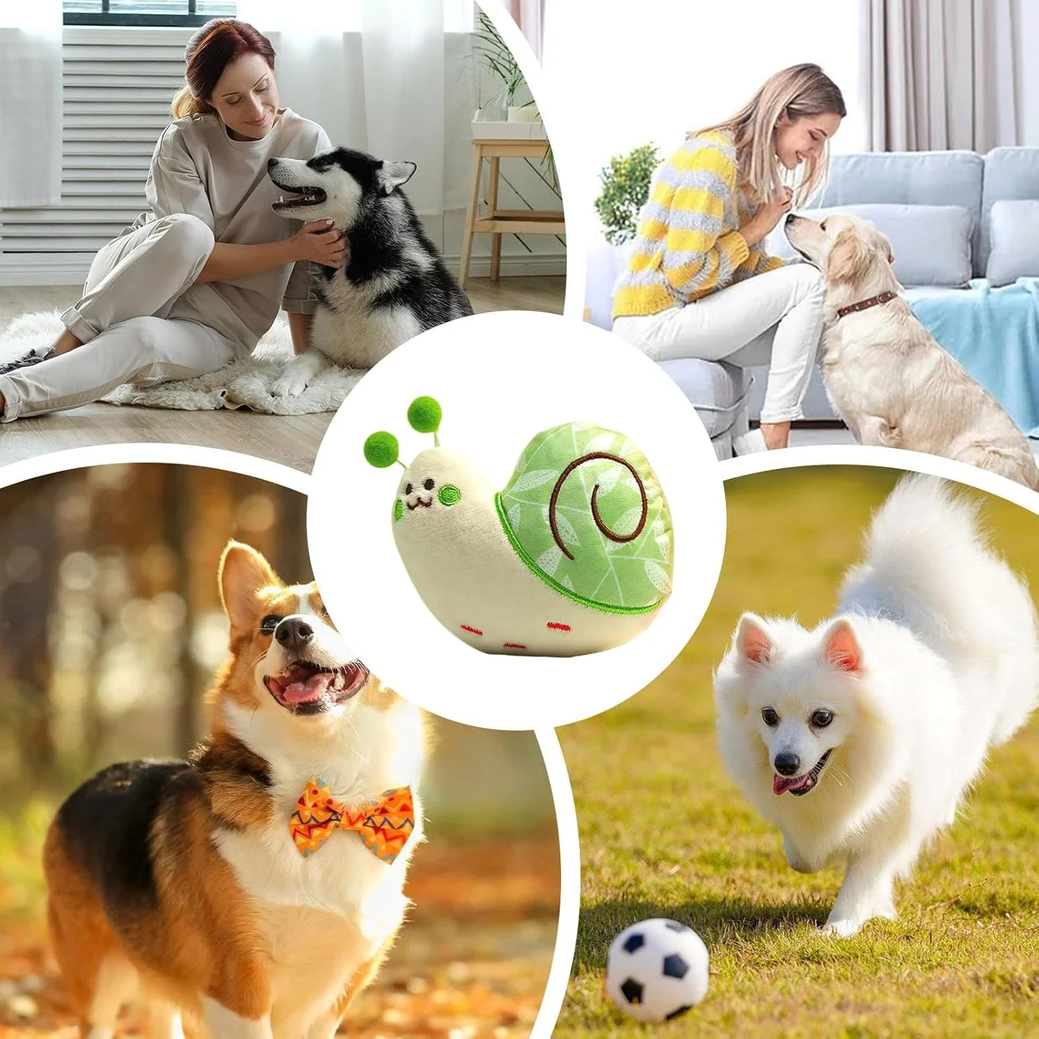 اسباب بازی سگ پولیشی - اسباب بازی توله سگ پر شده برای داخل خانه، ابزار بازی حیوانات خانگی به شکل حیوانات برای تمیز کردن دندان، لوازم جویدن توله سگ