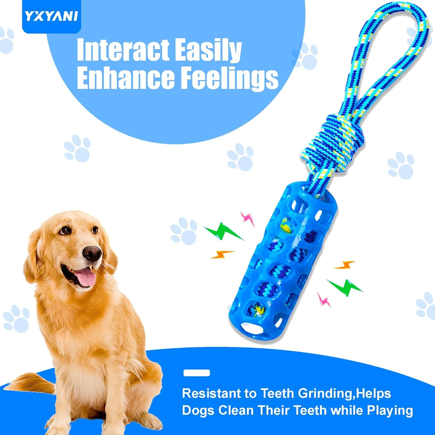 اسباب بازی جویدنی دندانی سگ - چوب لاستیکی بادوام با طناب برای سگ های بزرگ، تمیز کردن دندان و ماساژ لثه، اسباب بازی کشیدنی و پرتابی تعاملی برای سگ های با آرواره های قوی (چوب تمیز کننده دندان) اسباب بازی جویدنی دندانی سگ - چوب لاستیکی بادوام با طناب برای سگ های بزرگ، تمیز کردن دندان و ماساژ لثه، اسباب بازی کشیدنی و پرتابی تعاملی برای سگ های با آرواره های قوی (چوب تمیز کننده دندان)